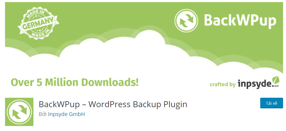 BackWPUp plugin backup wordpress website