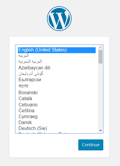 Chọn ngôn ngữ cho website