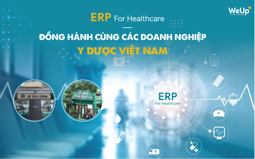 Phần mềm quản lý nhà thuốc WeUp ERP For Healthcare phù hợp với các cửa hàng y dược, phòng khám