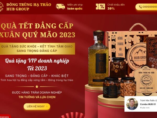 Mẫu giao diện website bán đông trùng hạ thảo đẹp MTP25