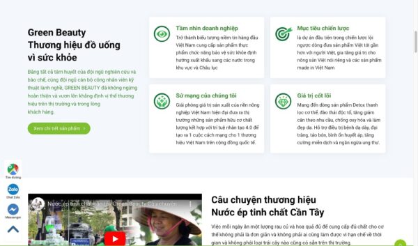 Mẫu giao diện website bán thực phẩm giảm cân MTP21