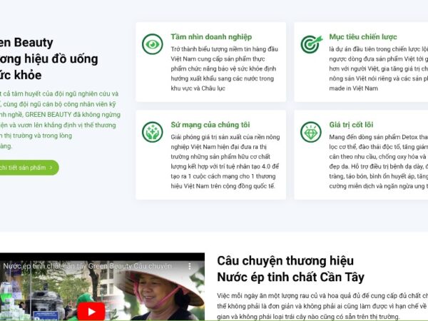 Mẫu giao diện website bán thực phẩm giảm cân MTP21