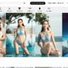 Giao diện website bán đồ thời trang bikini với nhiều tính năng yêu thích MTT29