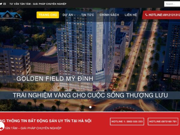 Giao diện website bất động sản tối ưu seo, đưa doanh nghiệp lên top google MBDS62