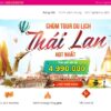 Giao diện website du lịch tối ưu cho đặt phòng và tour trực tuyến Thái Lan MDL13