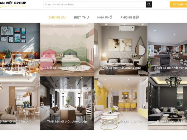 Giao diện website nội thất giúp gia tăng uy tín và thu hút khách hàng MNT05