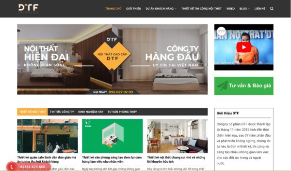 Giao diện website nội thất tối ưu trải nghiệm người dùng tuyệt vời MNT49