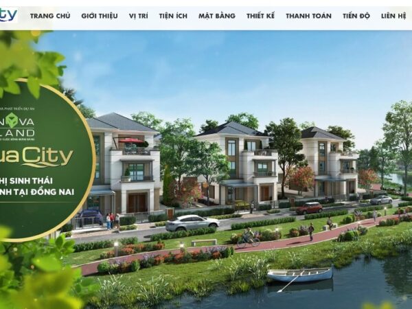 Mẫu web bán Khu đô thị sinh thái Aqua City MBDS15