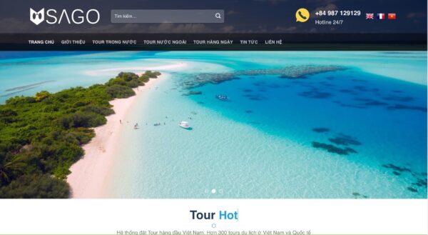 Mẫu giao diện website du lịch đa năng cho các công ty lữ hành MDL15