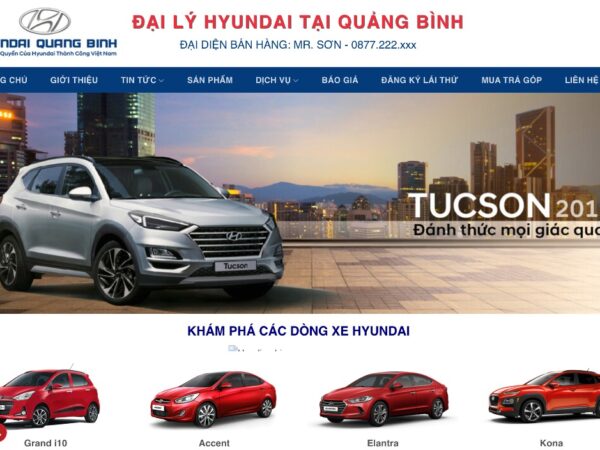 Mẫu giao diện website xe hơi đẹp mắt, tối ưu trải nghiệm MXH02