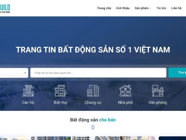 Mẫu web mua bán bất động sản chung cư nhà phố MBDS16