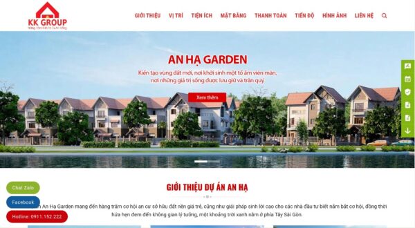 Mẫu website bất động sản chuyên nghiệp cho nhà đầu tư MBDS33