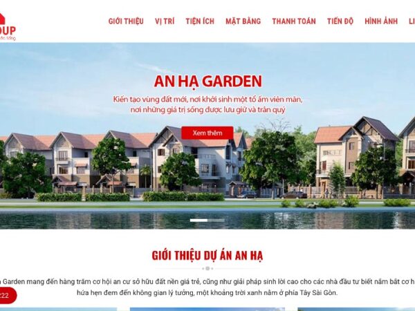 Mẫu website bất động sản chuyên nghiệp cho nhà đầu tư MBDS33