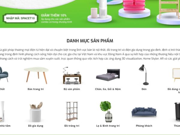 Mẫu website nội thất thân thiện với người dùng và dễ dàng quản lý MNT18