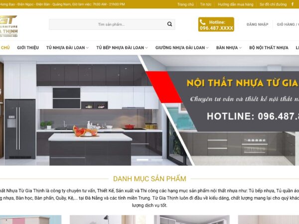 Tối ưu hóa doanh thu với mẫu giao diện website thiết kế nội thất xinh đẹp MNT09