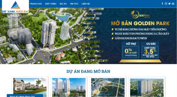 Website dự án bất động sản tối ưu seo, giúp dự án lên top nhanh chóng MBDS42